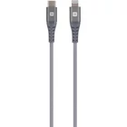 Kép 1/2 - SKROSS Steel Line szinkronkábel USB-C és Lighting csatlakozóval - 120 cm