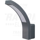Kép 1/2 - Fali lámpatest, ívelt forma, antracit  230 VAC, 15 W, 4500K, IP54, 1100lm, EEI=G