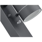 Kép 4/4 - Oldalfali spot lámpatest alkonykapcsolóval, kültéri,antracit  100-240VAC, 50Hz, 1xGU10, max.35W, 30lux, IP44