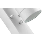 Kép 4/4 - Oldalfali spot lámpatest alkonykapcsolóval, kültéri, fehér  100-240VAC, 50Hz, 1xGU10, max.35W, 30lux, IP44