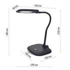 Kép 8/8 - Emos Z7602B STELLA LED ASZTALI LÁMPA, FEKETE