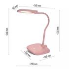 Kép 7/7 - Emos Z7602P STELLA LED ASZTALI LÁMPA, RÓZSASZÍN