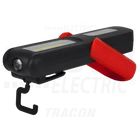 Kép 3/3 - Akkumulátoros LED kézi lámpa  3/3W, 6000K, 3.7V 2000mAh, 100/180lm, IP44, 3,5h