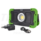 Kép 1/3 - Bluetooth hangszórós akkumulátoros LED szerelő fényvető  15W, 6000K, 3,7V, 8000mAh, Li-Ion, 1500lm, 4-10 h, IP40