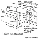 Kép 6/9 - Bosch HBF133BR0 SÜTŐ BEÉPÍTHETŐ ELEKTROMOS