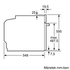 Kép 6/9 - Bosch HBA5785S6 SÜTŐ BEÉPÍTHETŐ ELEKTROMOS