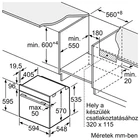 Kép 7/10 - Bosch HBG539EB0 SÜTŐ ELEKTROMOS BEÉPÍTHETŐ GŐZ FUNKCIÓVAL