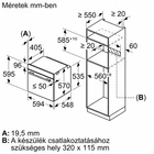 Kép 9/10 - Bosch HBG539EB0 SÜTŐ ELEKTROMOS BEÉPÍTHETŐ GŐZ FUNKCIÓVAL