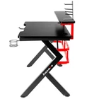 Kép 8/12 - Huzaro Hero 5.0 computer desk Black, Red