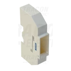 Kép 1/2 - Védőburkolat sorolható készülékekhez, zárópecsételhető  1 mod., IP40, (L×W×H= 22×116×62mm)