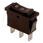 Kép 1/2 - Készülékkapcsoló, háromállású, fekete (I-0-II felirat)  16(6)A, 250V AC