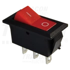 Kép 1/2 - Készülékkapcsoló, váltó, piros (0-I felirat)  16(6)A, 250V AC