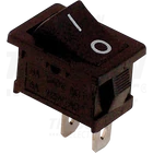 Kép 1/2 - Készülékkapcsoló, BE-KI, fekete (0-I felirat)  16(6)A, 250V AC