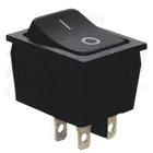 Kép 1/2 - Készülékkapcsoló, BE-KI, 2-pólus, fekete, 0-I felirattal  16(6)A, 250V AC