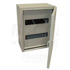 Kép 1/2 - Fém elosztószekrény, maszkos, acél, szürke  5×27 mod, H×W×D=800×600×200mm, IP55