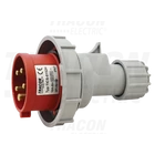 Kép 1/2 - Ipari csatlakozó dugó, fokozott védelemmel  16A, 400V, 3P+N+E, 6h, IP67