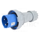 Kép 1/2 - Ipari csatlakozó dugó, fokozott védelemmel  125A, 250V, 2P+E, 6h, IP67