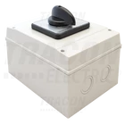 Kép 1/6 - Tokozott kézikapcsoló, BE-KI  400V, 50Hz, 160A, 3P, 37kW, 88×88mm, 60°, IP65