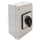Kép 1/5 - Tokozott kézikapcsoló, BE-KI  400V, 50Hz, 125A, 4P, 30kW, 88×88mm, 90°, IP65