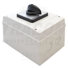 Kép 1/6 - Tokozott kézikapcsoló, BE-KI  400V, 50Hz, 160A, 4P, 37kW, 88×88mm, 90°, IP65