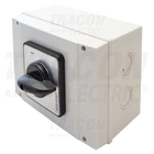 Kép 3/6 - Tokozott kézikapcsoló, BE-KI  400V, 50Hz, 160A, 4P, 37kW, 88×88mm, 90°, IP65