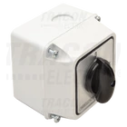 Kép 2/6 - Tokozott kézikapcsoló, BE-KI  400V, 50Hz, 20A, 2P, 5,5kW, 48×48mm, 90°, IP65
