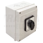Kép 1/5 - Tokozott választókapcsoló, 0-1-2  400V, 50Hz, 25A, 2×3P, 7,5kW, 48×48mm, 60°, IP65