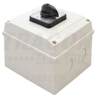 Kép 2/5 - Tokozott választókapcsoló, 0-1-2  400V, 50Hz, 25A, 2×3P, 7,5kW, 48×48mm, 60°, IP65
