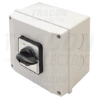 Kép 3/5 - Tokozott választókapcsoló, 0-1-2  400V, 50Hz, 25A, 2×3P, 7,5kW, 48×48mm, 60°, IP65