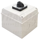 Kép 2/5 - Tokozott választókapcsoló, 0-1-2  400V, 50Hz, 25A, 2×3P, 7,5kW, 48×48mm, 90°, IP65