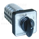 Kép 1/3 - Választókapcsoló, 1-0-2  400V, 50Hz, 20A, 2×4P, 5,5kW, 48×48mm, 60°