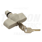 Kép 1/2 - Biztonsági zár TME szekrényhez  180°, key removable in both positions