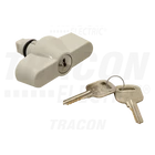 Kép 2/2 - Biztonsági zár TME szekrényhez  180°, key removable in both positions