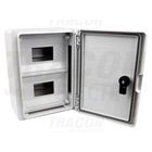 Kép 2/3 - Műanyag elosztószekrény maszkos  2x6mod, HxWxD=280x210x130mm, IP65, IK10, 1000V AC/DC