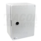 Kép 1/3 - Műanyag elosztószekrény maszkos  2x6mod, HxWxD=280x210x130mm, IP65, IK10, 1000V AC/DC