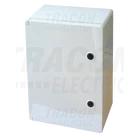 Kép 1/2 - Műanyag elosztószekrény  HxWxD=400x300x195mm, IP65, IK10, 1000V AC/DC, RAL7035