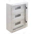 Kép 1/2 - Műanyag elosztószekrény maszkos átlátszó ajtóval  HxWxD=800x600x260mm, IP65, IK10, 1000V AC/DC, RAL7035