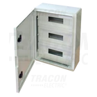 Kép 1/2 - Műanyag elosztószekrény maszkos  3x17 mod, HxWxD=500x400x175mm, IP65, IK10, 1000V AC/DC