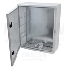 Kép 2/3 - Műanyag elosztószekrény  HxWxD=600x500x220mm, IP65, IK10, 1000V AC/DC, RAL7035