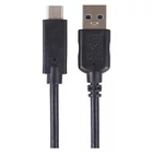 Kép 1/5 - Emos SM7021BL TÖLTŐ- ÉS ADATKÁBEL USB-A 3.0 / USB-C 3.1, 1 M, FEKETE