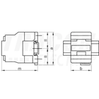 Kép 2/2 - Kontaktor  660V, 50Hz, 25A, 11kW, 400V AC, 3×NO+1×NC