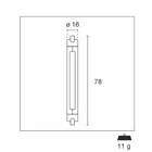 Kép 3/4 - LED Lamp R7S 6 W 615 lm 3000 K