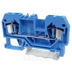 Kép 1/3 - Nullavezető ipari sorozatkapocs, rugós, sínre, kék  800V 32A 0.08-4 mm2 2P