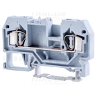 Kép 1/3 - Fázisvezető ipari sorozatkapocs, rugós, sínre, szürke  800V 32A 0.08-4 mm2 2P