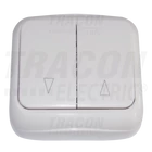 Kép 1/2 - Falon kívüli zsalu vezérlő kapcsoló (tapétakapcsoló)  10AX/250VAC, IP20 (2×N101)