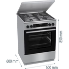 Kép 5/9 - Gorenje GKS6C71XF TŰZHELY KOMBINÁLT