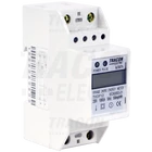 Kép 1/4 - LCD kijelzésű fogyasztásmérő,közvetlen, 1 fázisú, 2 modul  230VAC / 10(60)A