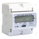 Kép 1/3 - LCD kijelzésű fogyasztásmérő,közvetlen, MODBUS, 1F, 4 modul  230VAC / 10(100)A