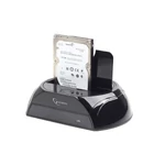 Kép 1/5 - Gembird HD32-U3S-2 storage drive docking station Black
