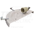 Kép 4/4 - Üveg oldalfali fél UFO lámpatest, bézs  230V, 50Hz, E27, max.1×60W, D=300 mm